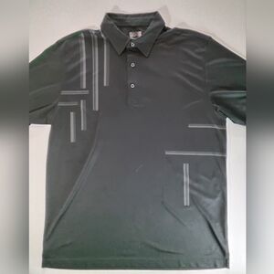 Greg‎ Norman Golf Polo Mens Large Black Tennis Athletic
